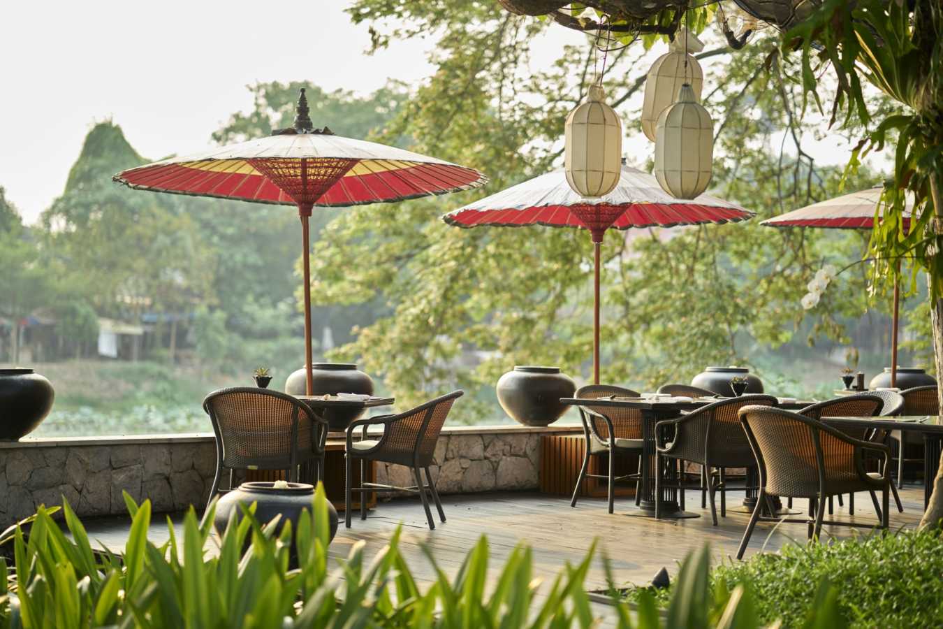 The restaurant at Anantara Chiang Mai Resort