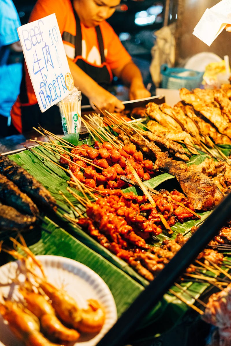 Bangkok floating market food