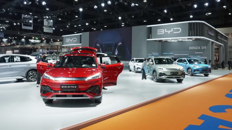 BYD booth at the Bangkok International Motor Show