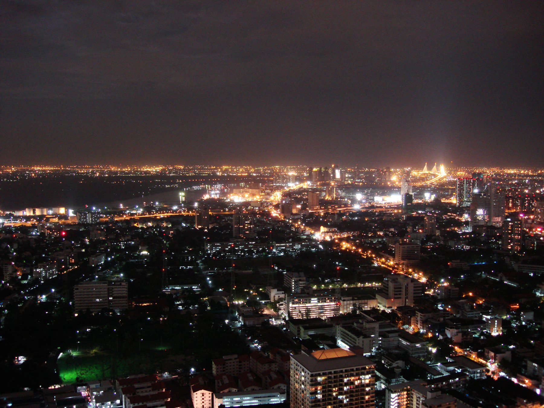 Bangkok night view from Moon Bar at Vertigo