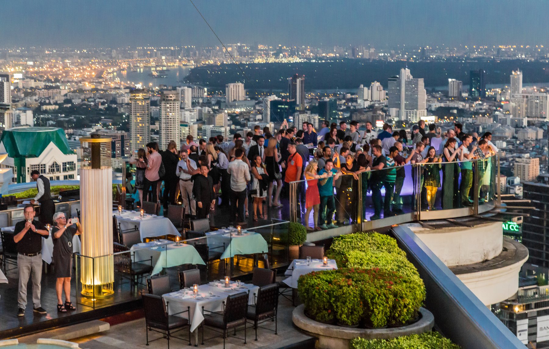 Sky Bar and Sirocco atop State Tower in Bangkok