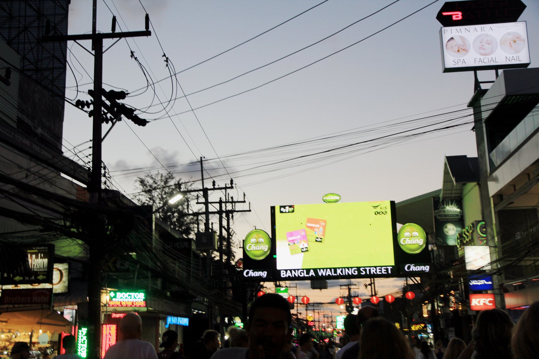 Bangla Road Patong Phuket at dusk