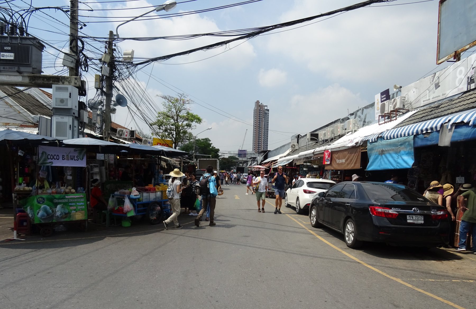 Stalls at Chatuchak Weekend Market in Bangkok