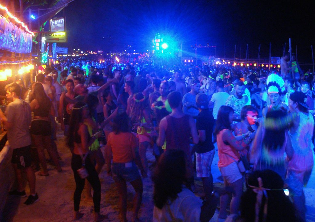 Haad Rin Sunrise Beach during Full Moon Party