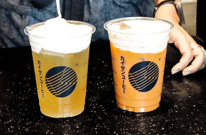Kaizen Coffee branded drinks
