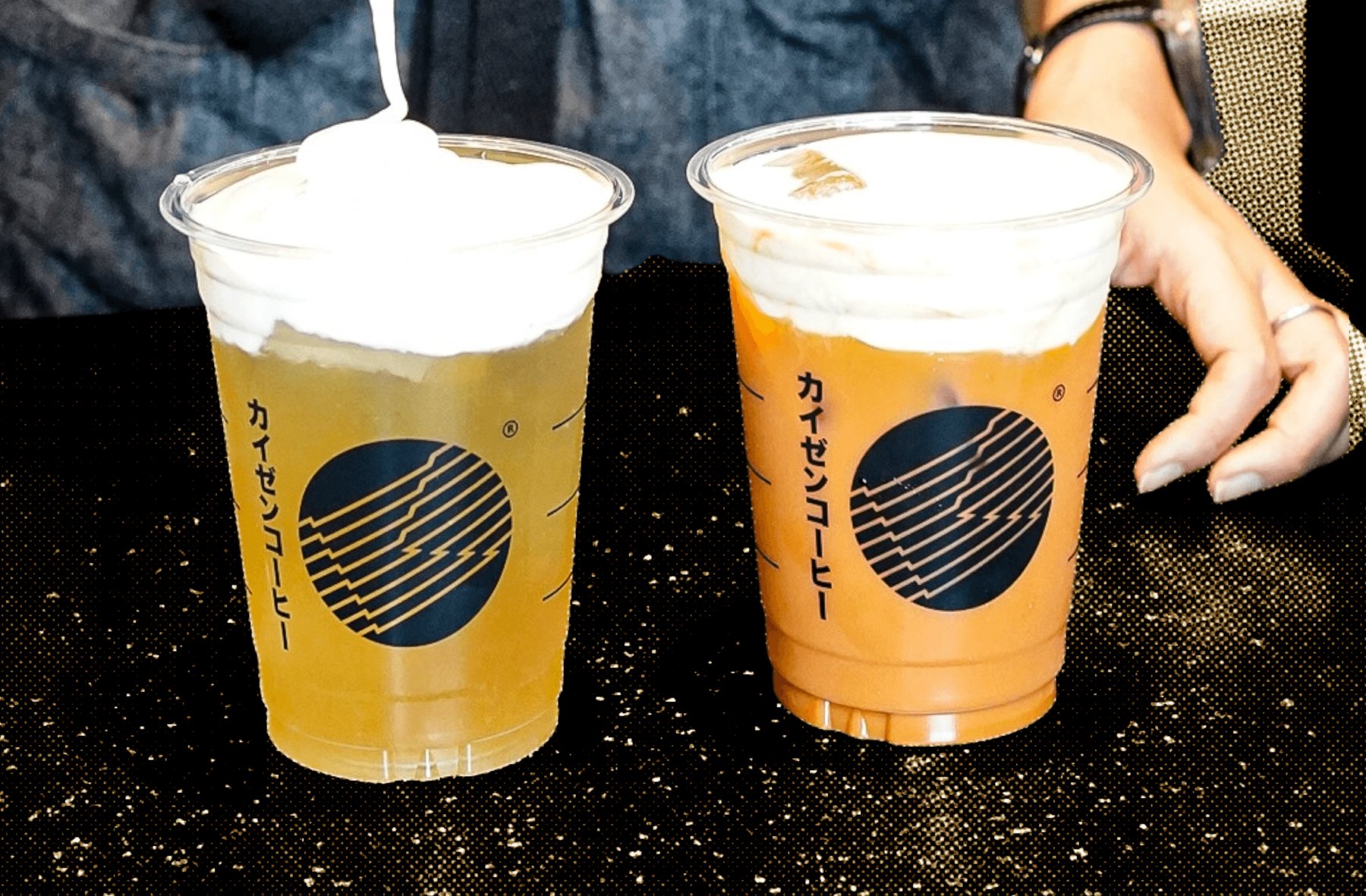 Kaizen Coffee branded drinks
