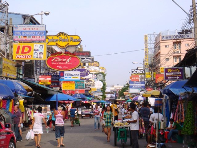 Khao San Road in Bangkok Thailand