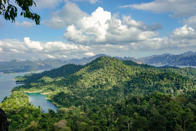 Karst landscape in Khao Sok National Park Thailand