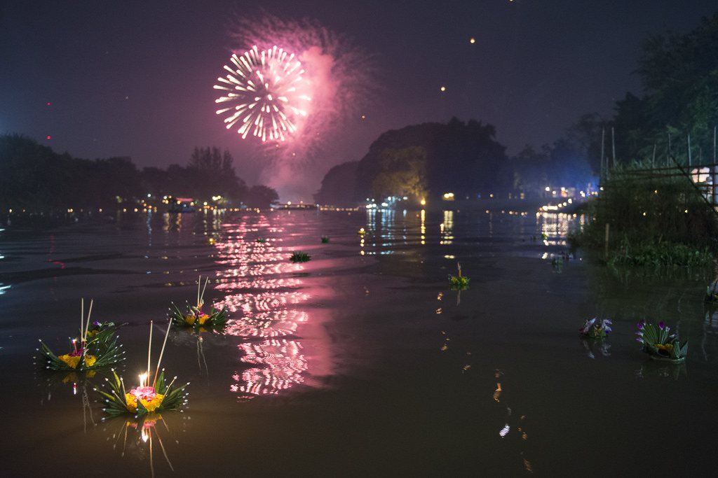 Loy Krathong celebration in Chiang Mai