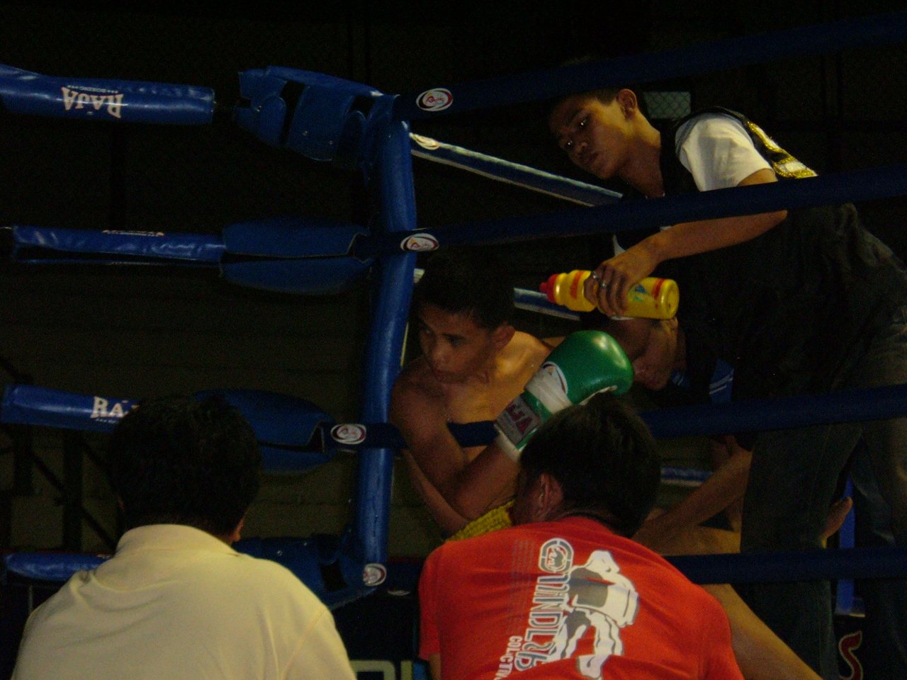 Fighters at Rajadamnern Stadium in Bangkok