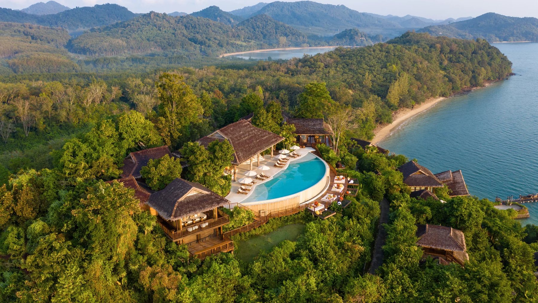 Hilltop aerial view at Six Senses Yao Noi