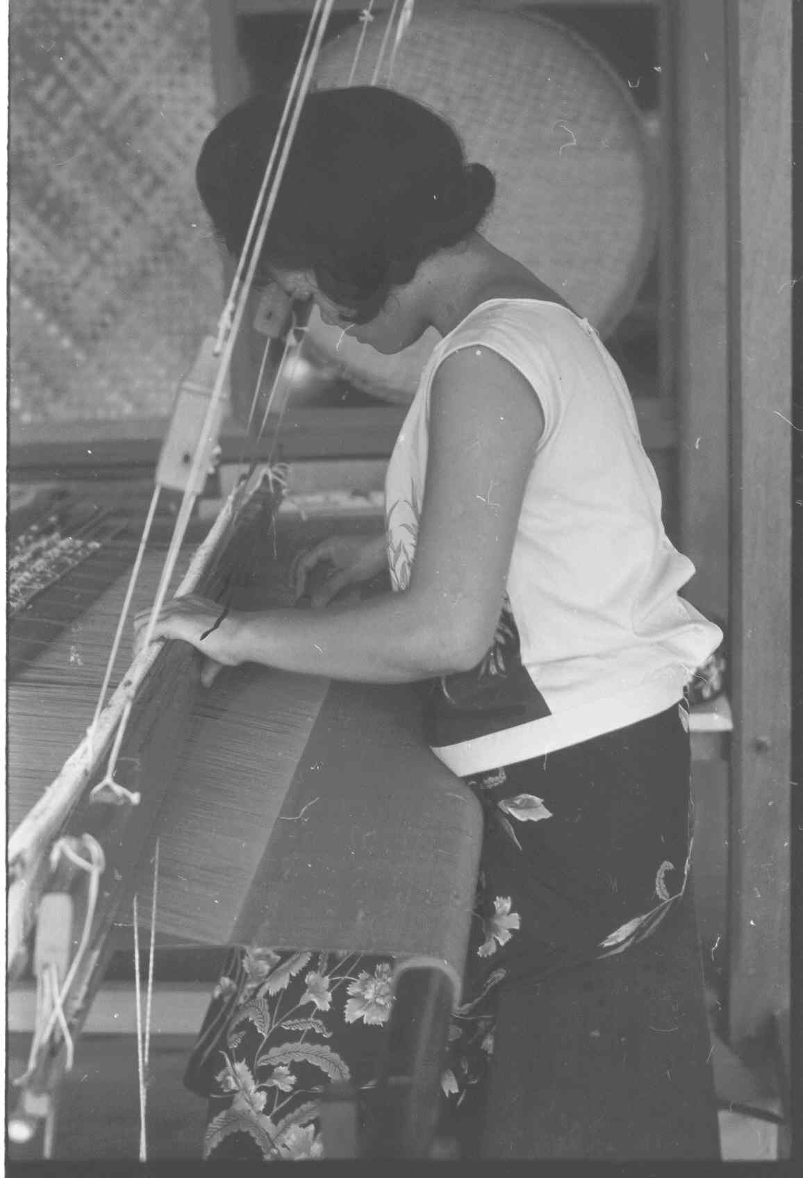 Thai silk weaving circa 1964