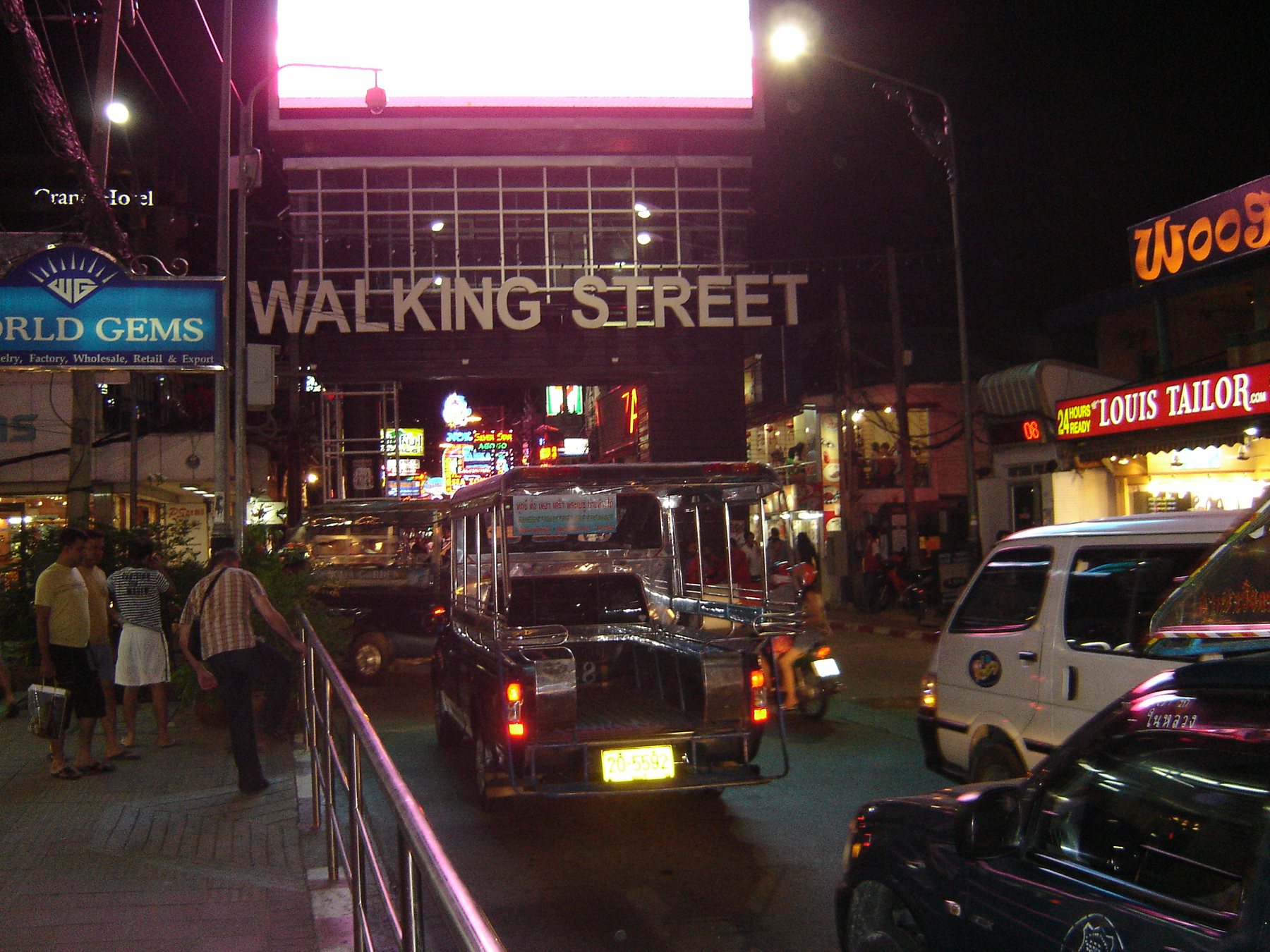 Walking Street Pattaya during the day