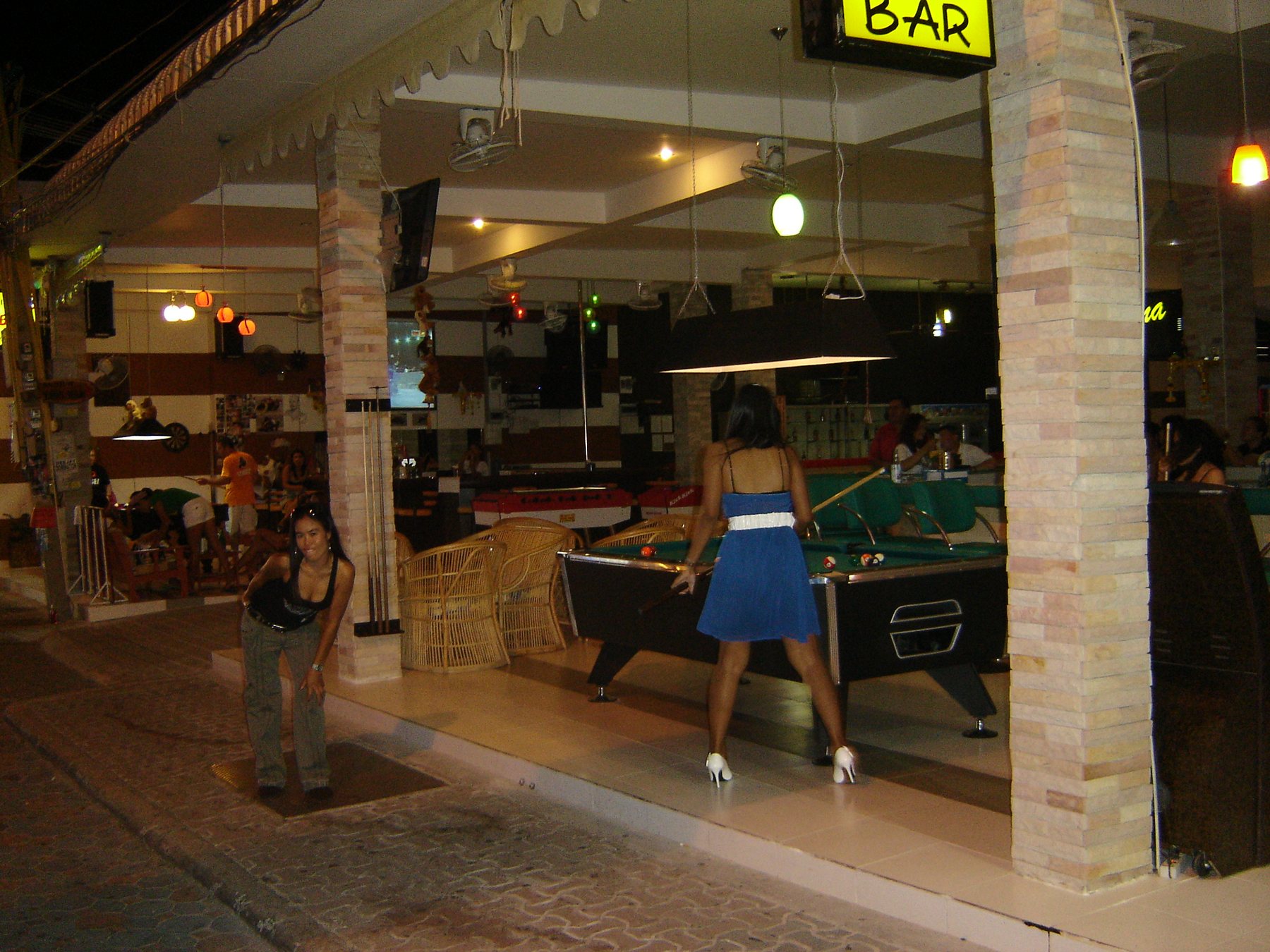 Walking Street Pattaya in the evening