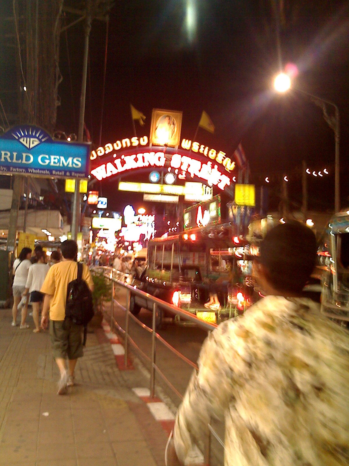 Walking Street in Pattaya at night