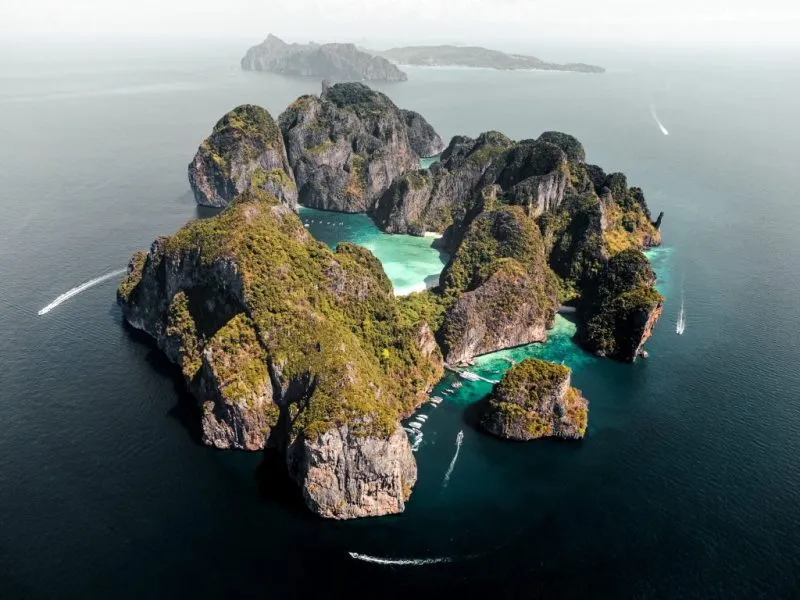 Aerial view of Ang Thong Marine Park