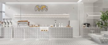 % Arabica CentralWorld counter design
