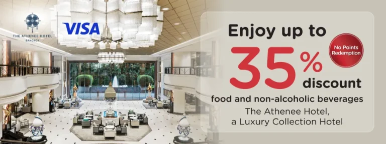 The Athenee Hotel Bangkok KTC VISA dining promotion artwork