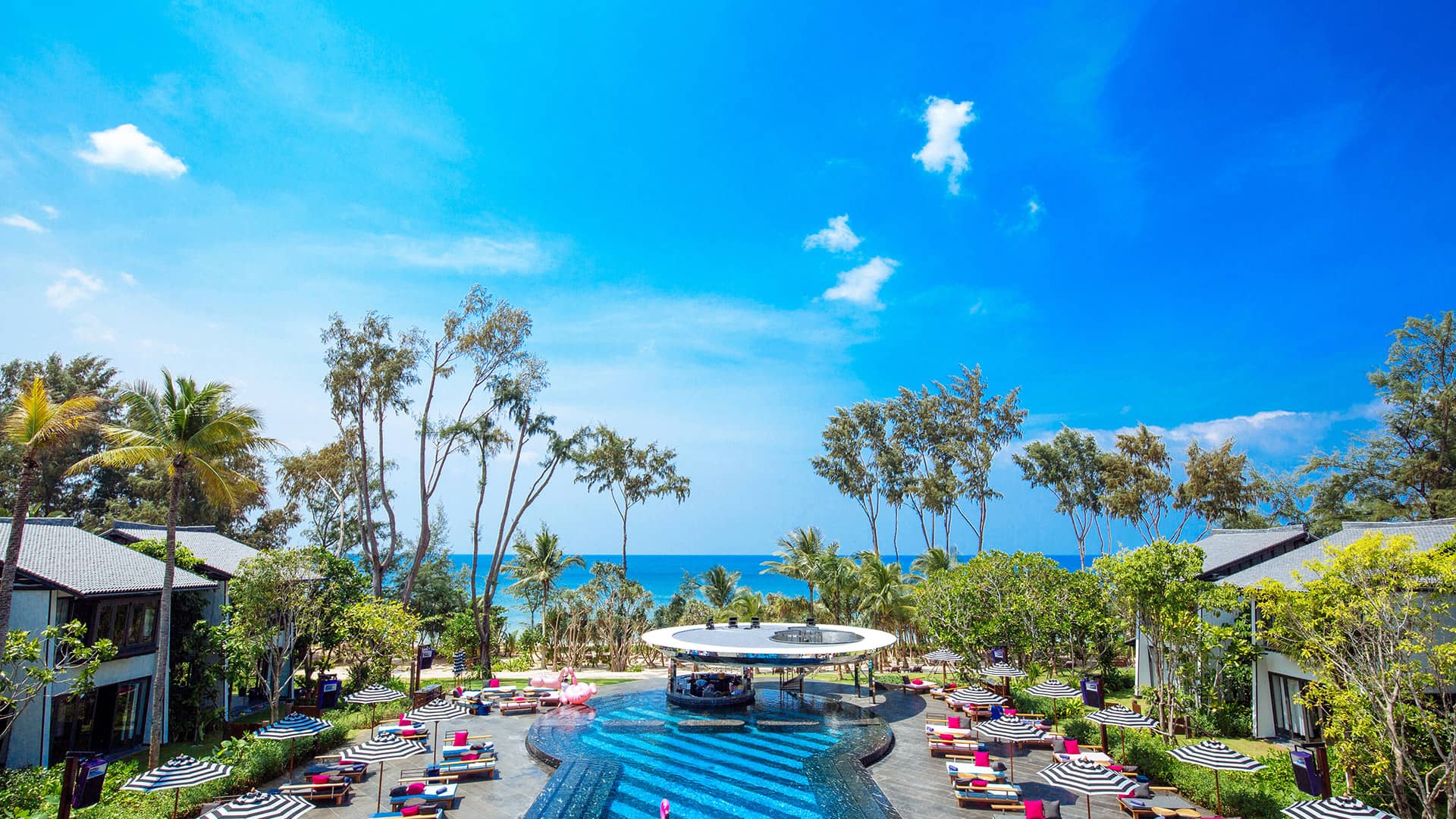 Pool setting at Baba Beach Club Natai