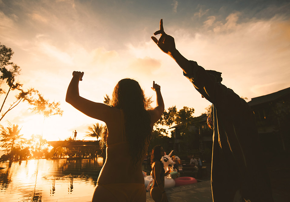 Day club at Baba Beach Club Natai