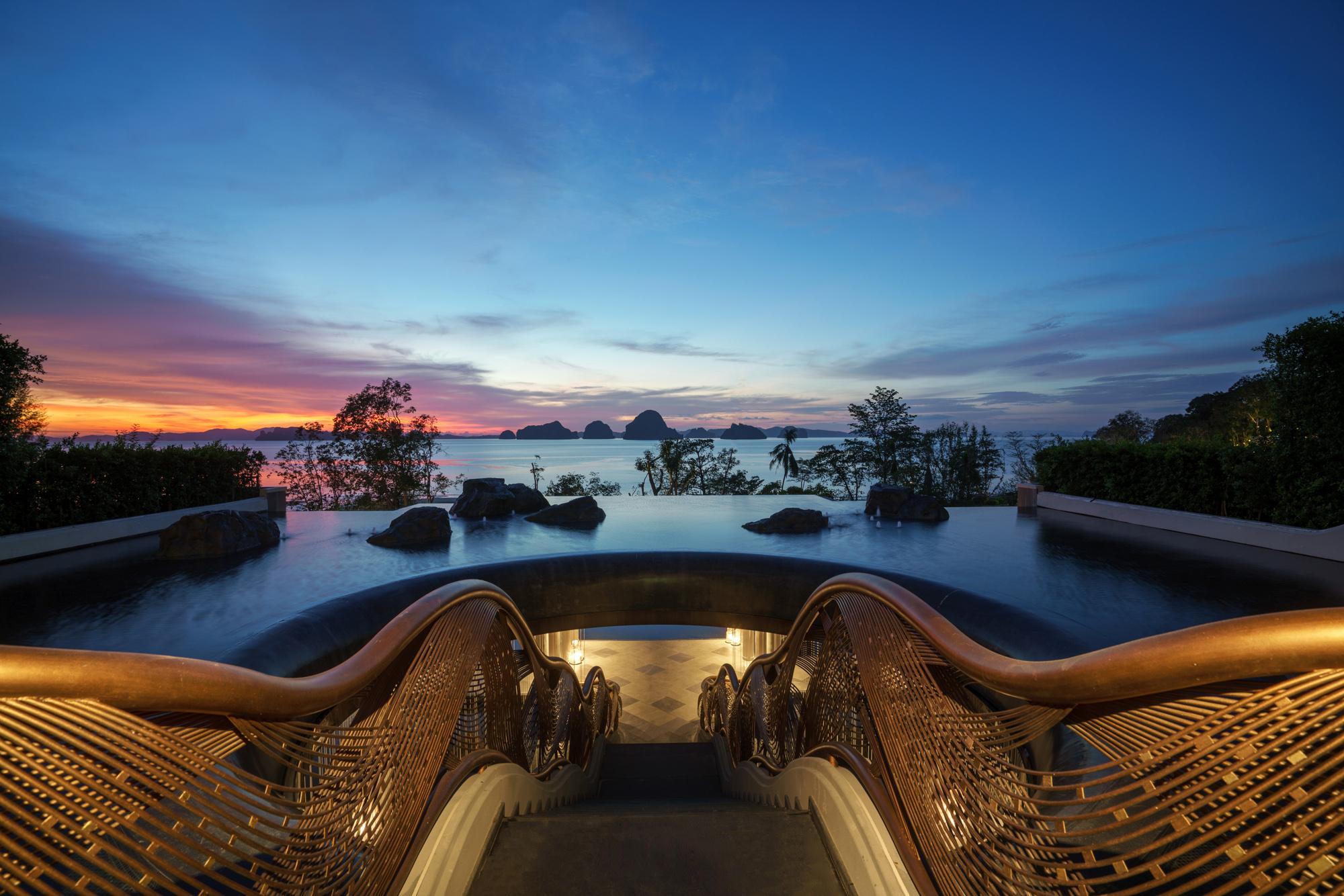 Banyan Tree Krabi resort overlooking the Andaman Sea