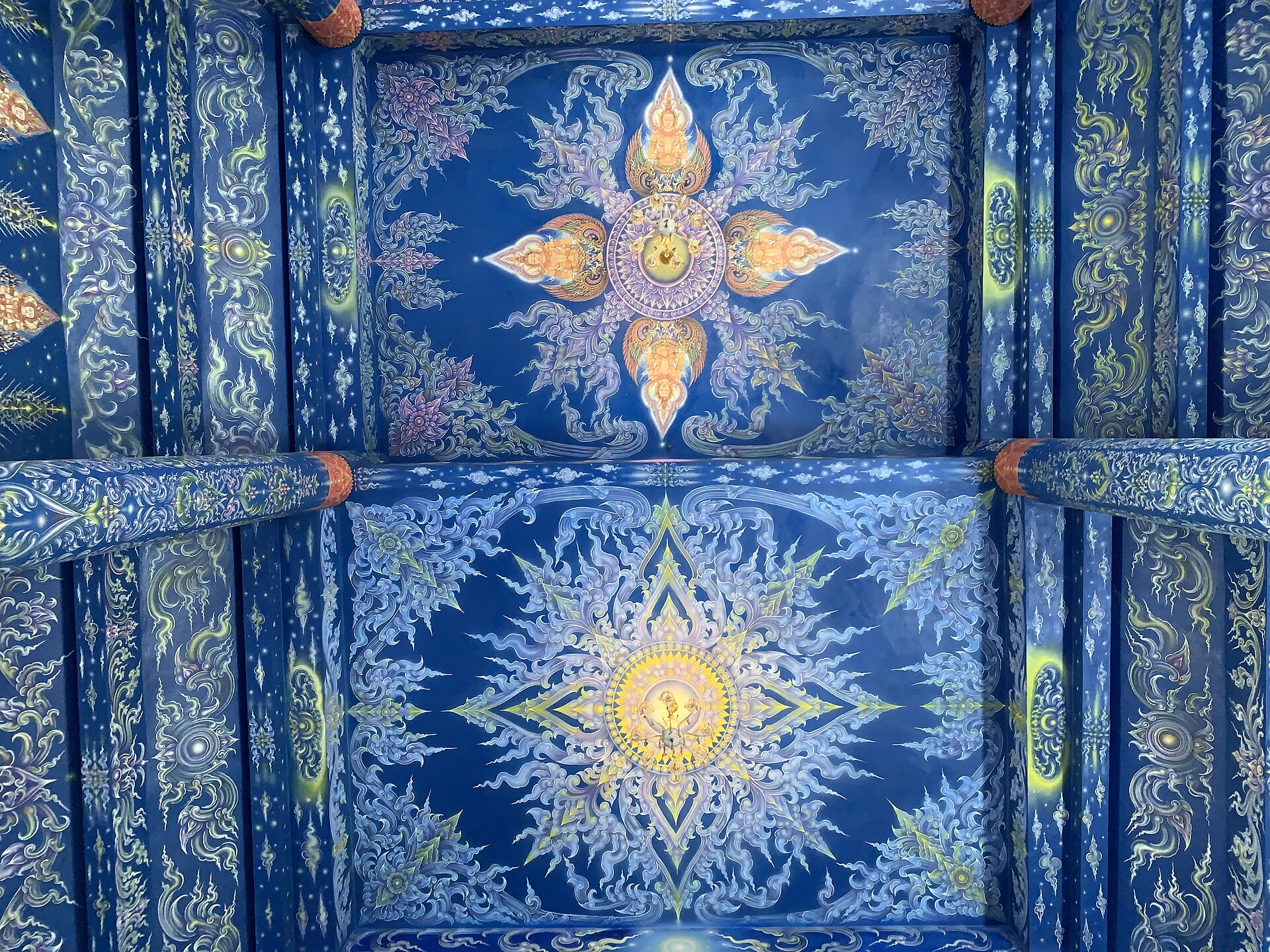 Blue Temple Chiang Rai decorative guardian detail