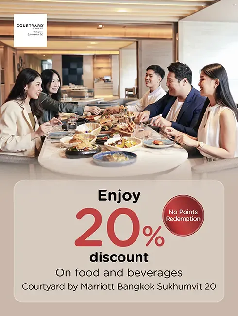 Courtyard Bangkok Sukhumvit 20 KTC dining promotion artwork