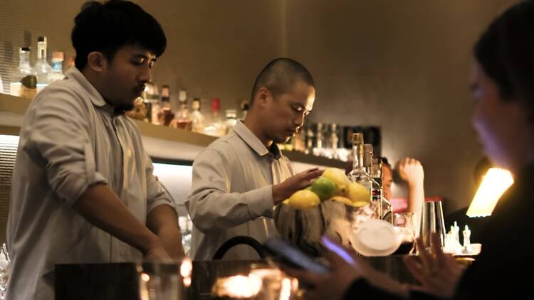 Dry Wave Cocktail Studio Bangkok bar setting