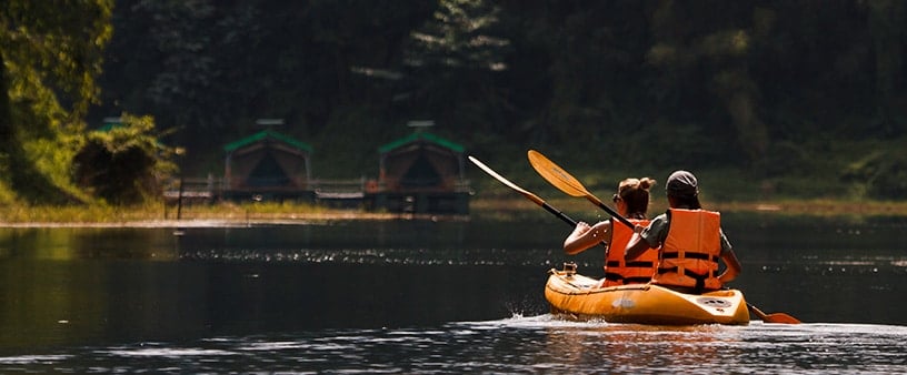 Kayaking at Elephant Hills Rainforest Camp