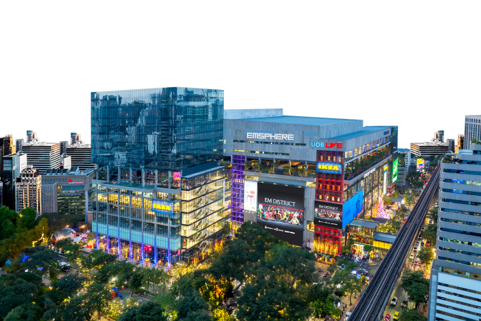 EMSPHERE Bangkok mall exterior in Phrom Phong