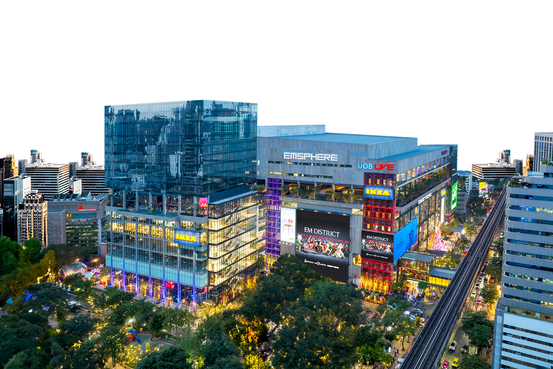 EMSPHERE Bangkok mall exterior in Phrom Phong
