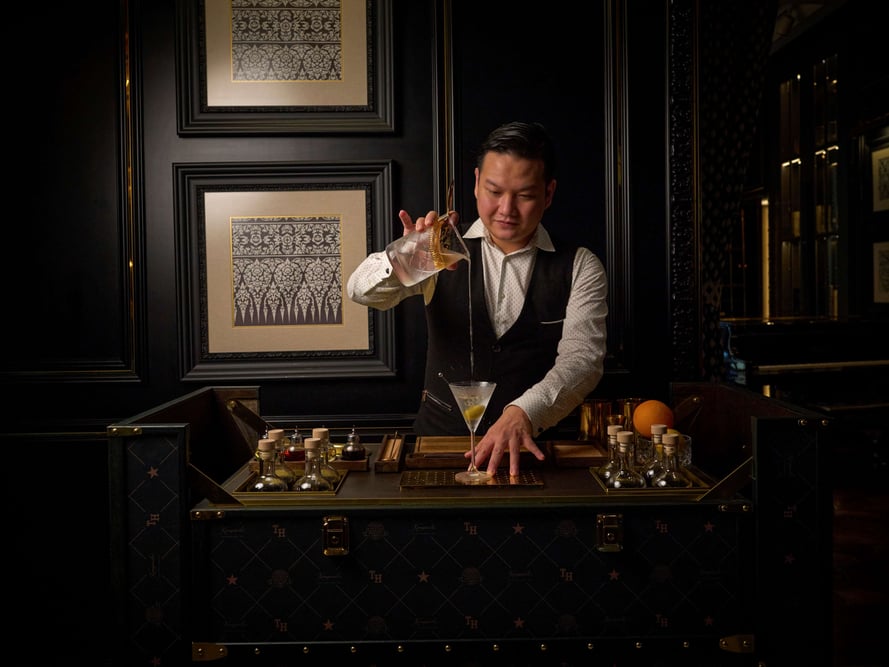 Cocktail setting at Firefly Bar Bangkok
