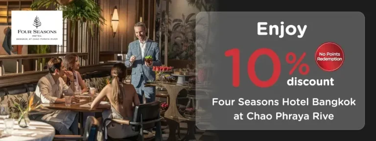 Four Seasons Bangkok dining promotion artwork for KTC cardmembers