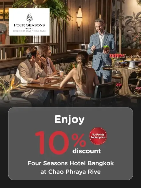 KTC Four Seasons Bangkok dining deal mobile artwork