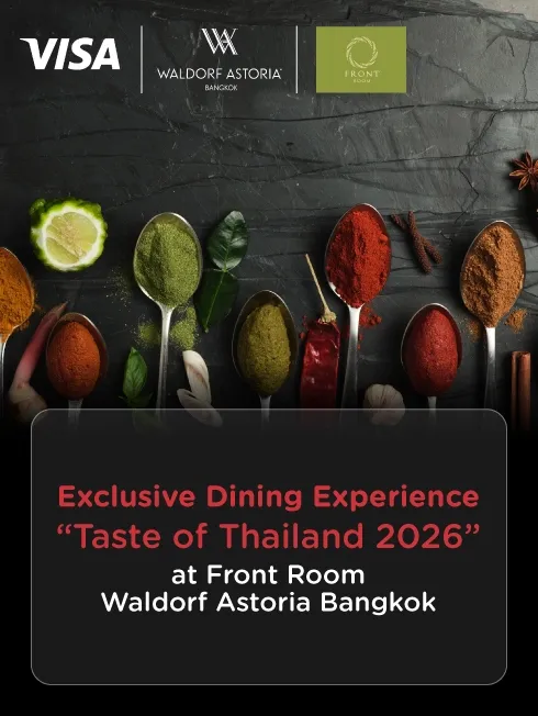 Front Room Waldorf Astoria Bangkok KTC Taste of Thailand promotion artwork