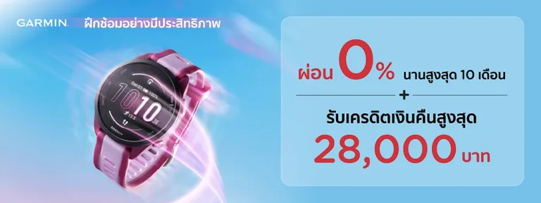 Garmin Thailand KTC cashback and instalment promotion artwork