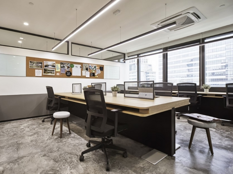 Office area at Glowfish Sathorn Bangkok