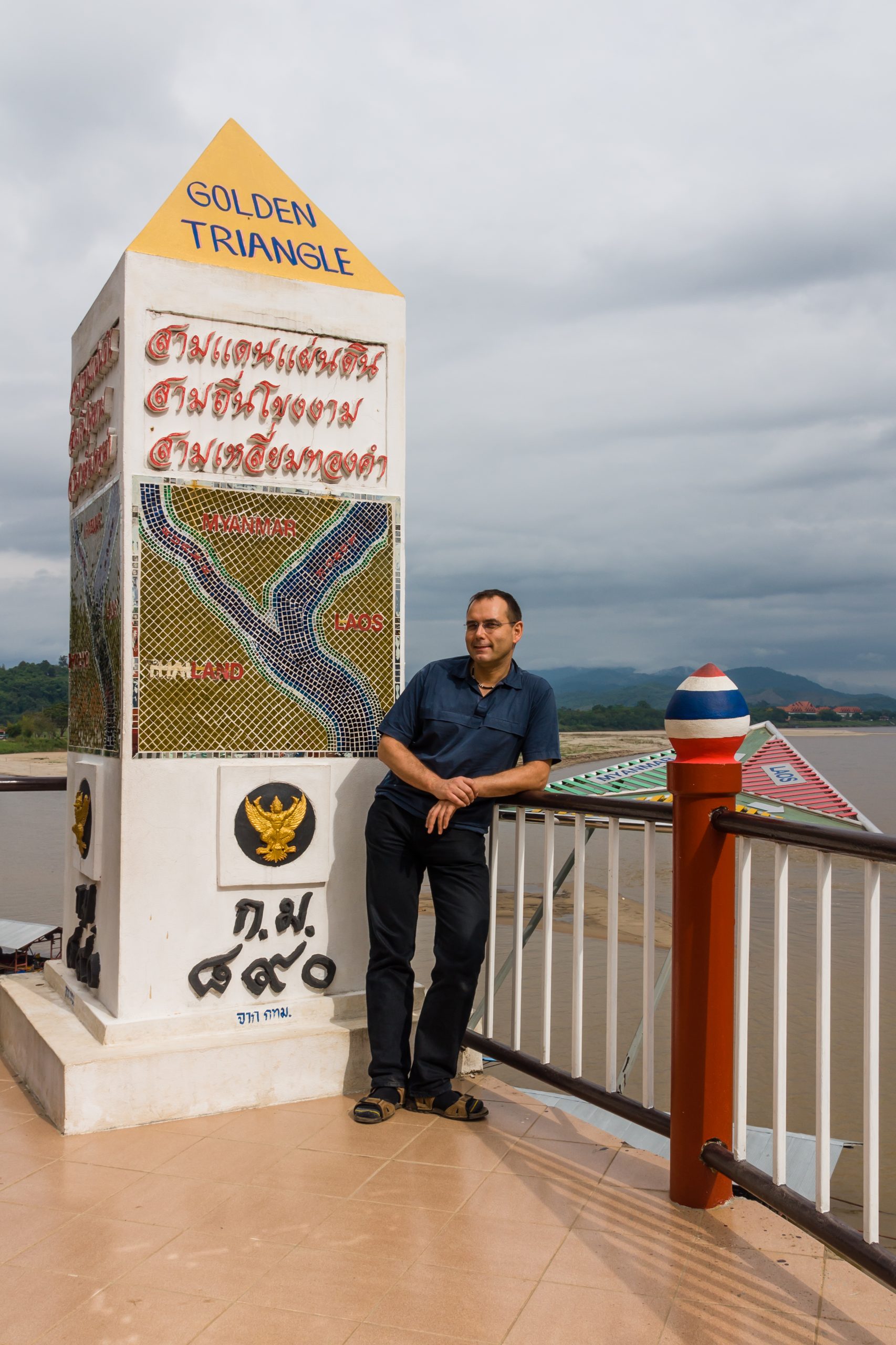 Golden Triangle marker at Sop Ruak Chiang Rai