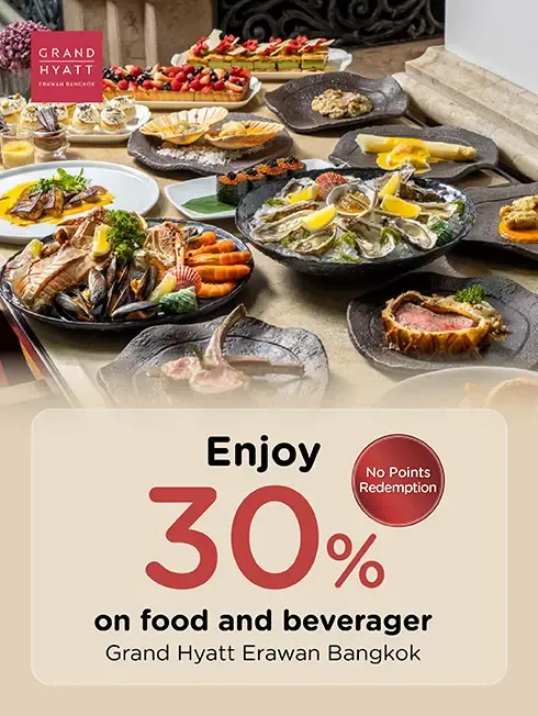 Grand Hyatt Erawan Bangkok KTC dining promotion artwork