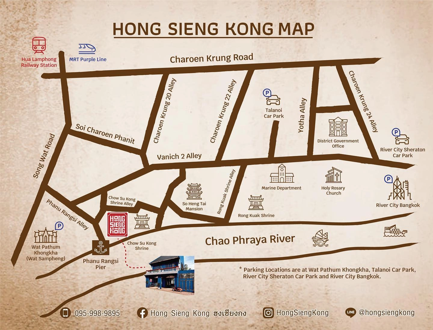 Heritage interior at Hong Sieng Kong cafe