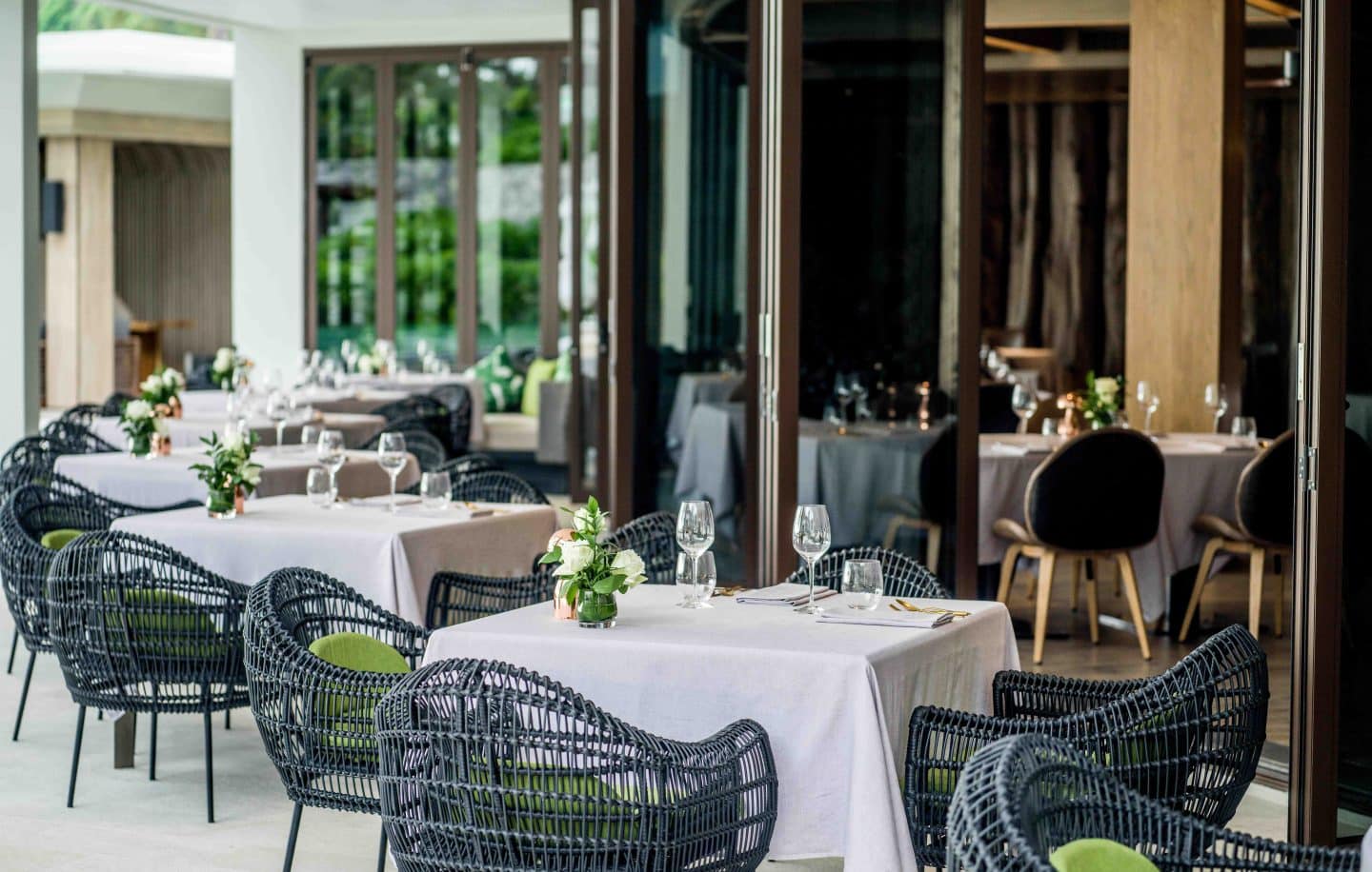 Table setting at Jaras Phuket