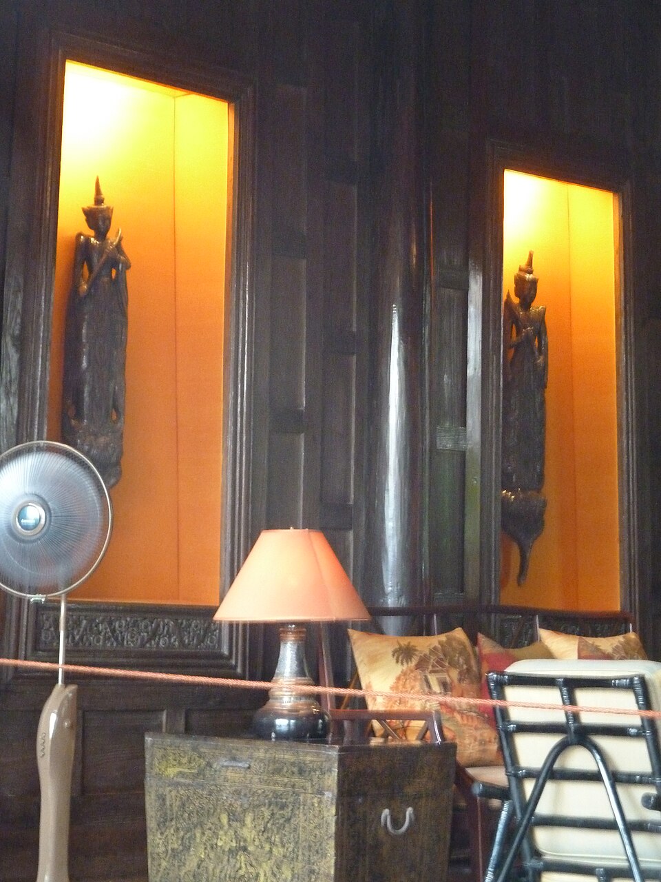Teak architecture at Jim Thompson House Bangkok