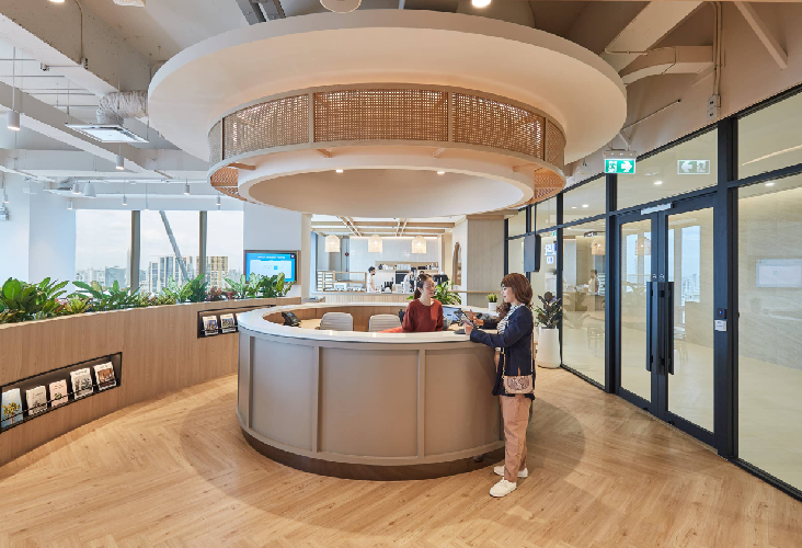 Workspace at JustCo Bangkok