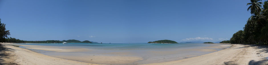 Koh Mak beach panorama in Trat
