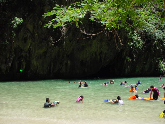Emerald water at Koh Mook Emerald Cave