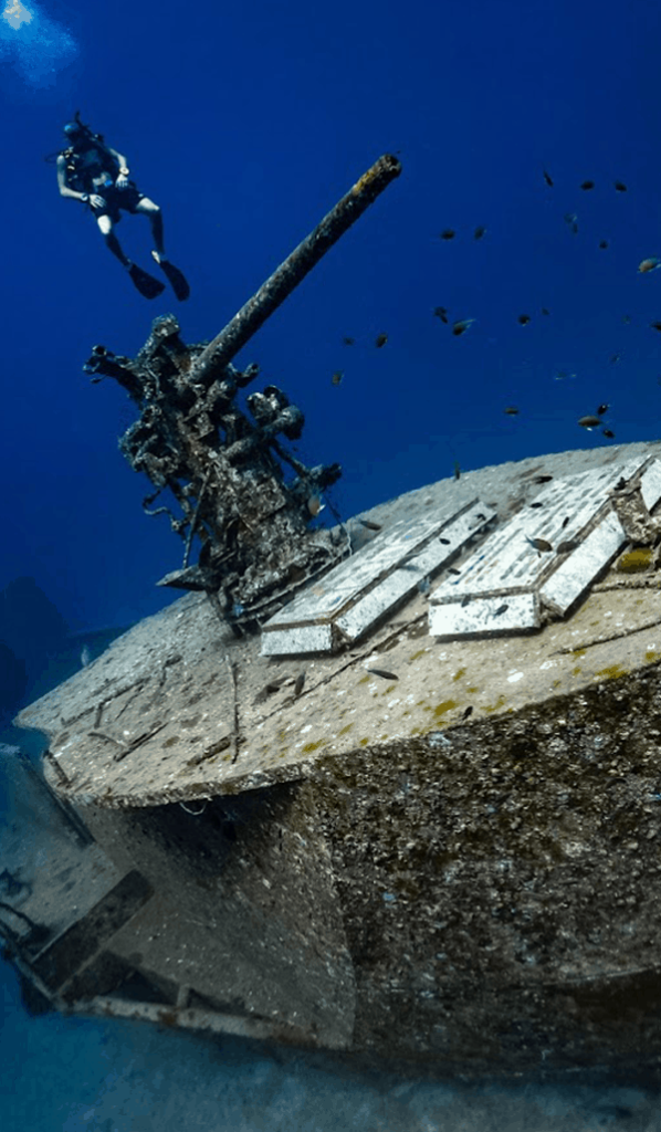 HTMS Sattakut wreck dive site at Koh Tao