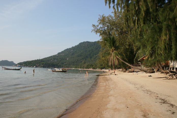Sairee Beach on Koh Tao in Thailand
