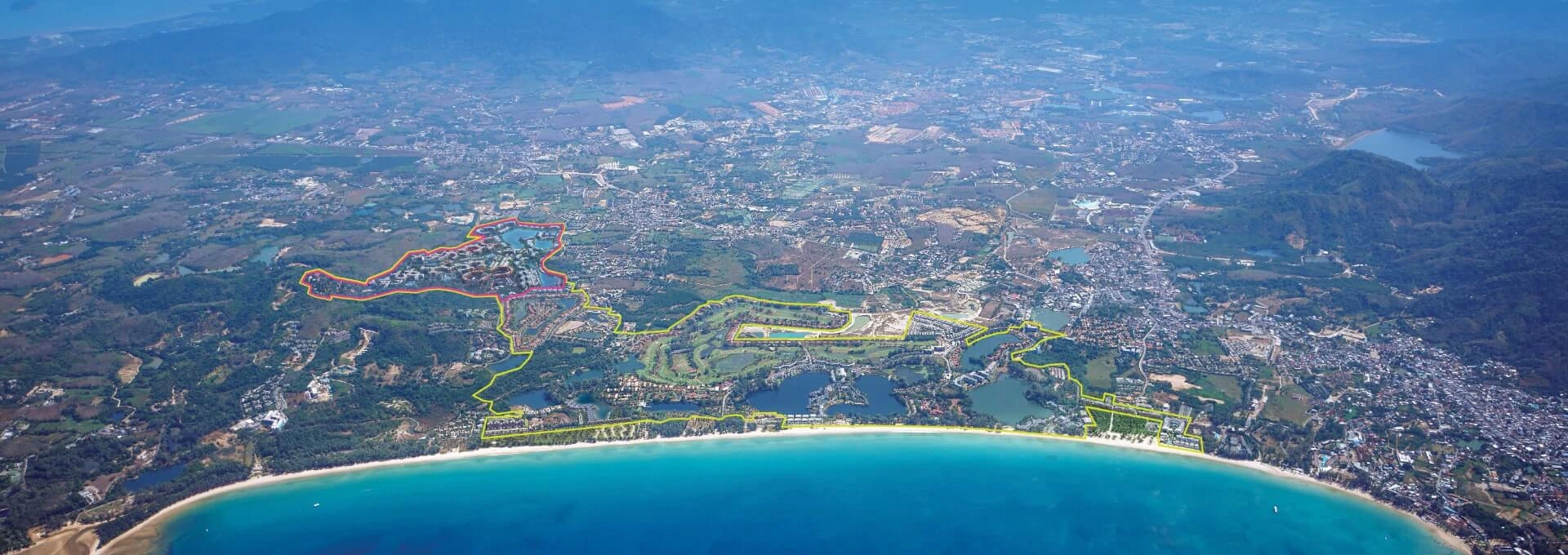 Aerial map of Laguna Lakelands Phuket