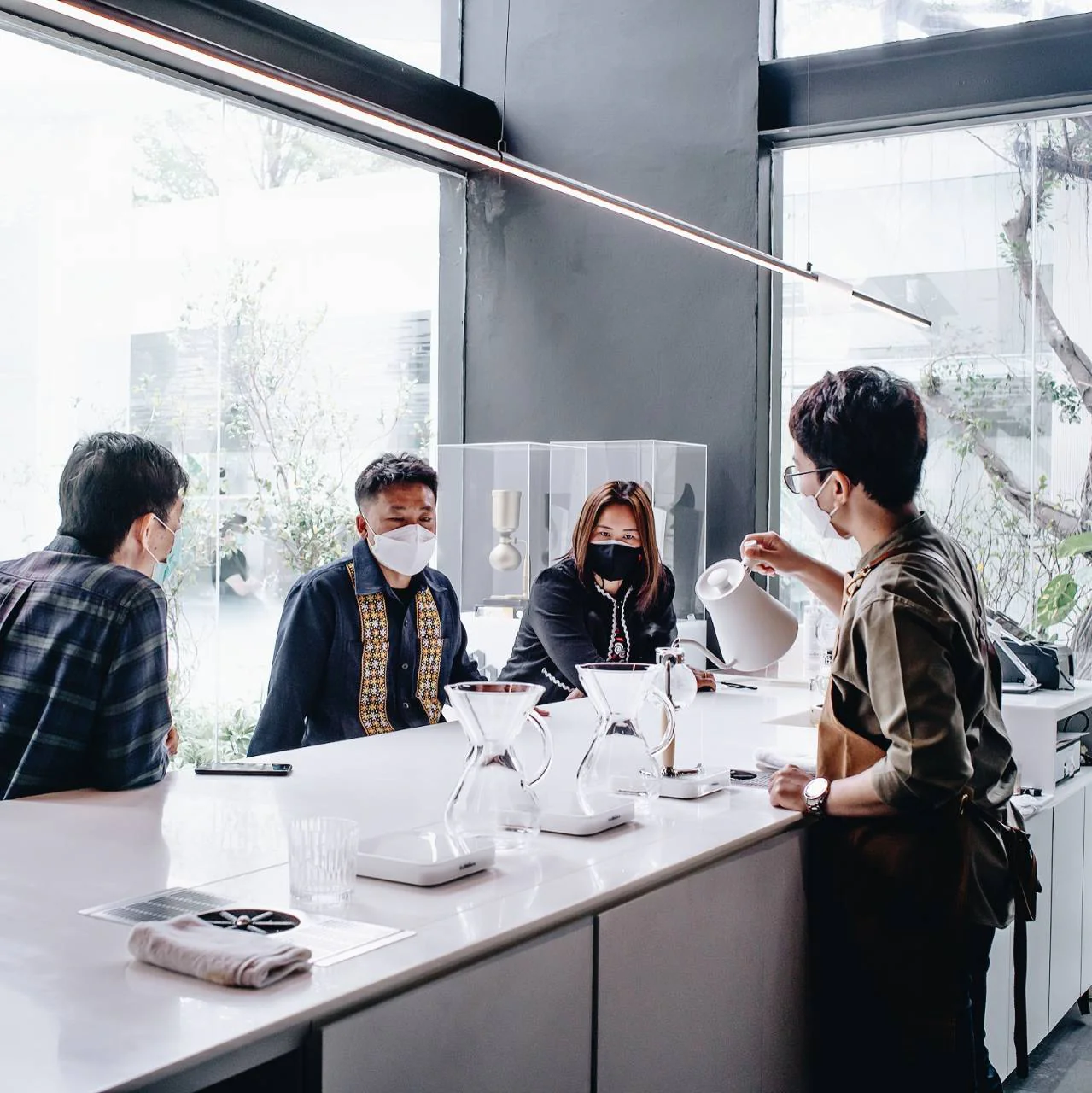 Coffee counter at NANA Coffee Roasters Bangna