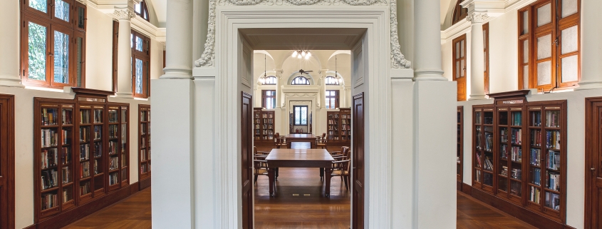 Neilson Hays Library heritage building on Surawong Road in Bangkok